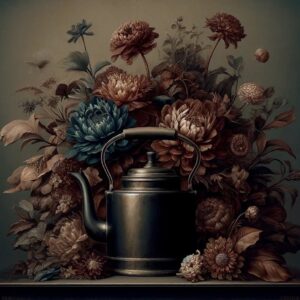 Vintage Floral Kettle