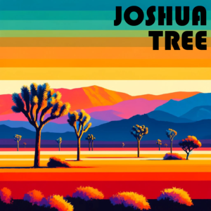 Vibrant Retro Joshua Tree