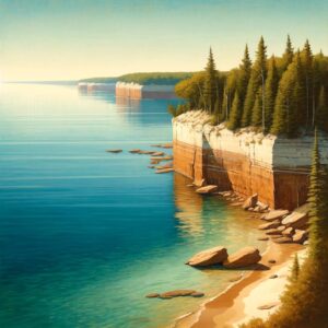 Serene Pictured Rocks Lakeshore