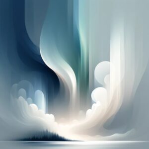 Ethereal Veils: Abstract Northern Lights