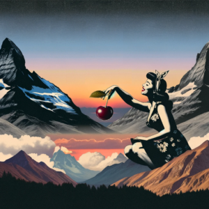 Retro Pin Up Cherry Mountain