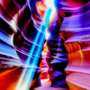 Surreal Slot Canyon Sunbeam