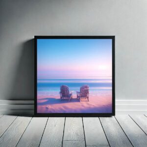 Pastel Sunset Beach Chair