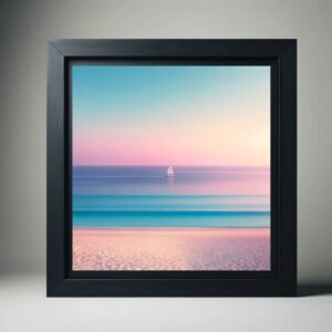 Serene Pastel Sunset Sail
