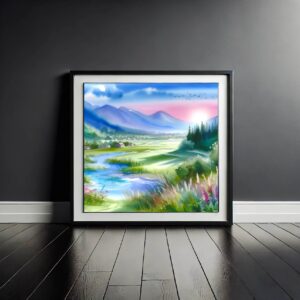 Serene Mountain Valley Morning