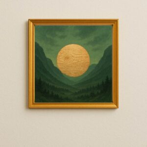 Surreal Wooden Sunset