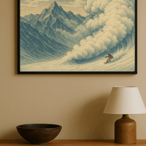 Pow Storm Snowboarder